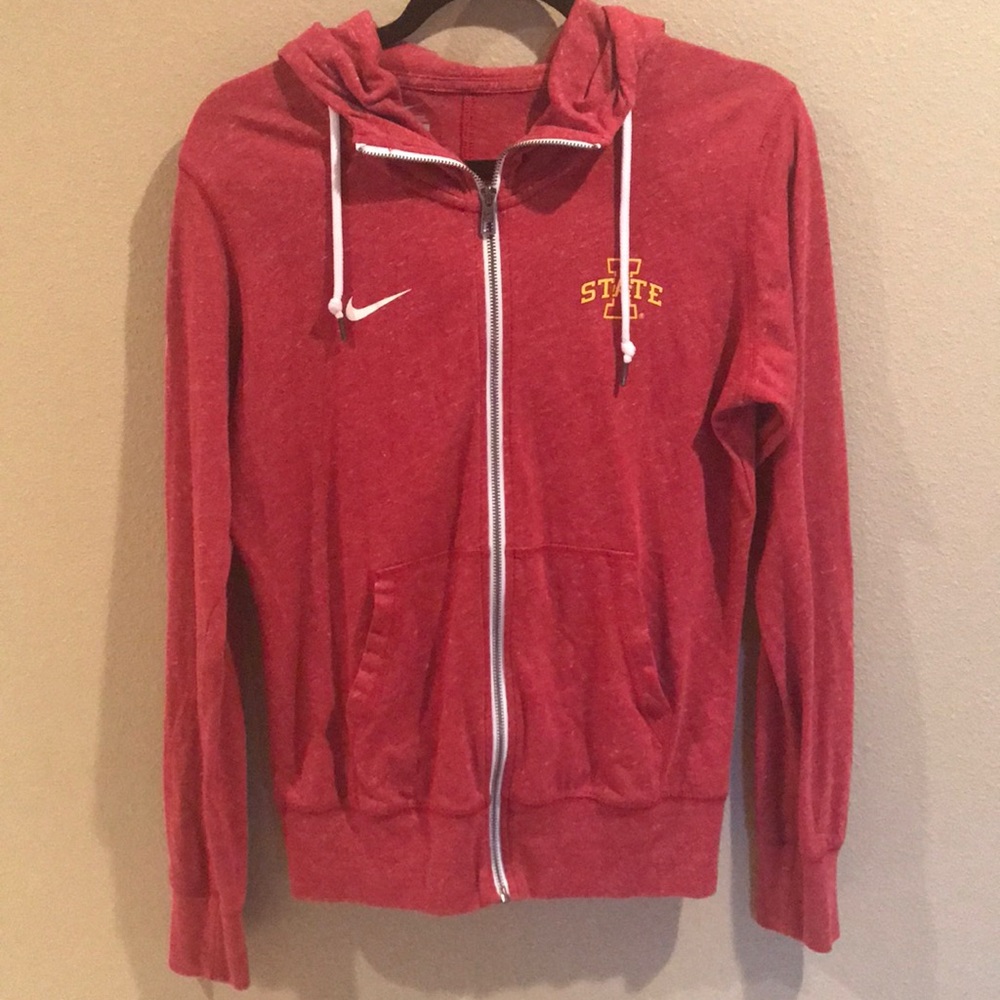 Iowa state x Nike light weight jacket w/ hood